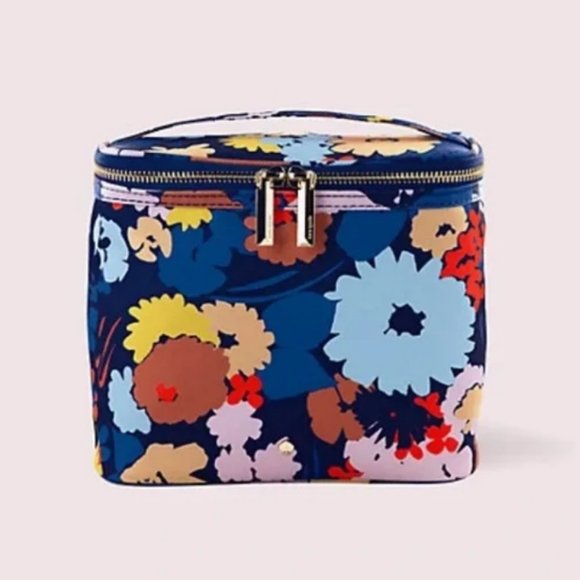 kate spade swing flora lunch cosmetic travel tote bag box container nwt - Picture 2 of 5